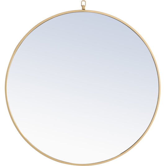 Elegant Decor 32 inch Round Brass Mirror - MR4058BR Elegant Decor