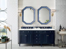 Load image into Gallery viewer, Brittany 72&quot; Victory Blue Double Vanity w/ 3 CM White Zeus Quartz Top James Martin Vanities