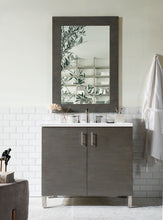 Load image into Gallery viewer, Metropolitan 36&quot; Single Vanity, Silver Oak, w/ 3 CM White Zeus Quartz Top James Martin Vanities