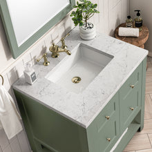 Load image into Gallery viewer, Bathroom Vanities Outlet Atlanta Renovate for LessBreckenridge 30&quot; Single Vanity, Smokey Celadon w/ 3CM Arctic Fall Top