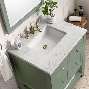 Bathroom Vanities Outlet Atlanta Renovate for LessBreckenridge 30" Single Vanity, Smokey Celadon w/ 3CM Arctic Fall Top