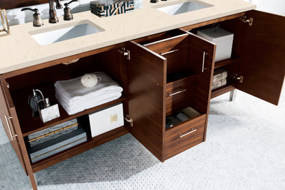 Bathroom Vanities Outlet Atlanta Renovate for LessMetropolitan 72" Double Vanity, American Walnut, w/ 3 CM Eternal Marfil Quartz Top