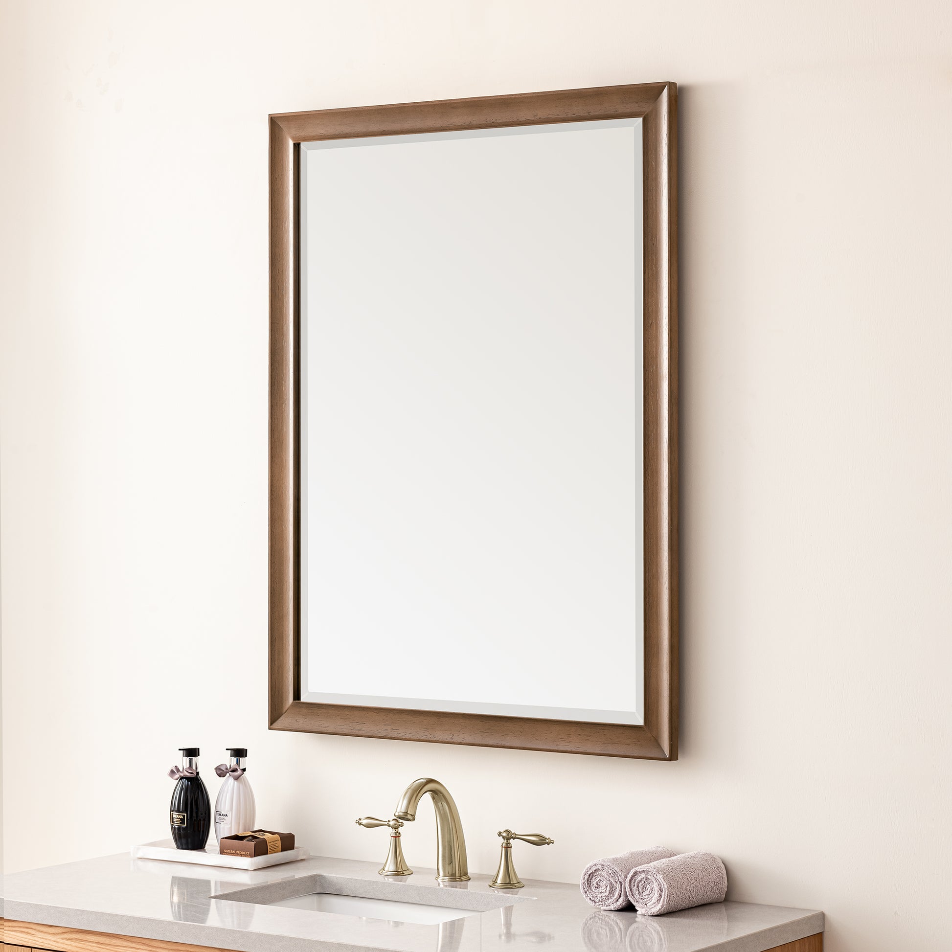 Glenbrooke 30" Mirror, Whitewashed Walnut James Martin Vanities