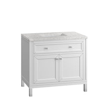 Load image into Gallery viewer, Bathroom Vanities Outlet Atlanta Renovate for LessChicago 36&quot; Single Vanity, Glossy White w/ 3CM Eternal Jasmine Pearl Top