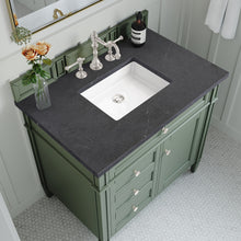 Load image into Gallery viewer, Bathroom Vanities Outlet Atlanta Renovate for LessBrittany 36&quot; Single Vanity, Smokey Celadon w/ 3CM Charcoal Soapstone Top