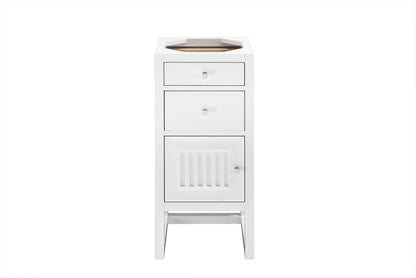 Athens 15" Cabinet w/ Drawers & Door, Glossy White James Martin Vanities