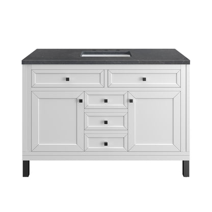 Part: Chicago Knobs and Legs Set for V48" in Matte Black James Martin Vanities