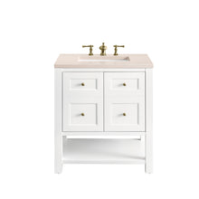 Load image into Gallery viewer, Breckenridge 30&quot; Single Vanity, Bright White w/ 3CM Eternal Marfil Top James Martin Vanities