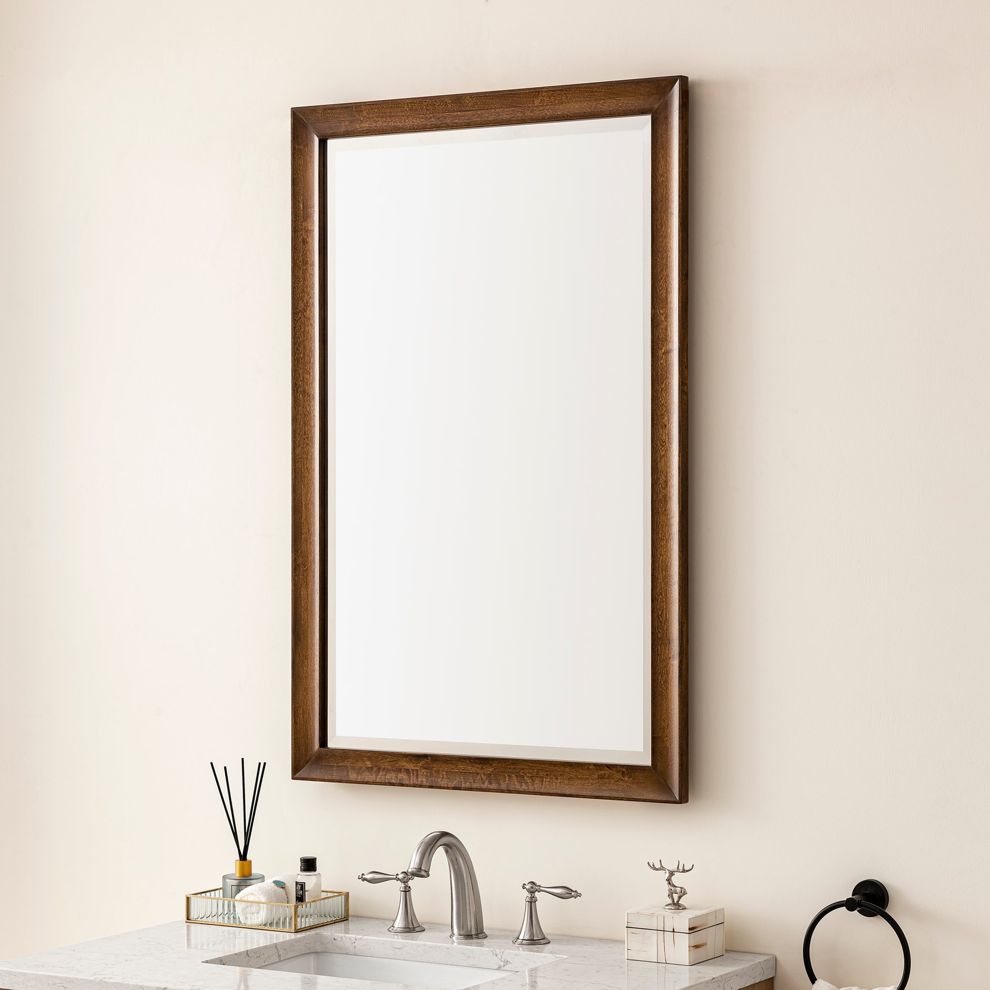 Glenbrooke 26" Mirror, Country Oak James Martin Vanities