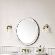 Load image into Gallery viewer, Callie 30&quot; Round Mirror, White Mother of Pearl James Martin Vanities