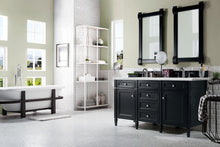 Load image into Gallery viewer, Brittany 60&quot; Black Onyx Double Vanity w/ 3 CM Ethereal Noctis Quartz Top James Martin Vanities