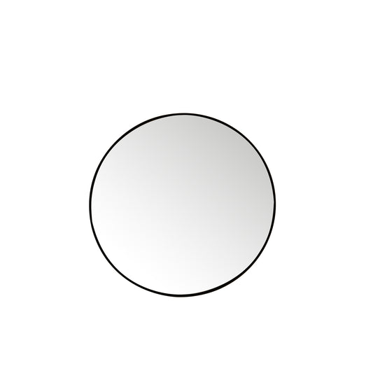 Rohe 30" Round Mirror, Matte Black James Martin Vanities