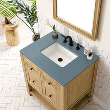 Load image into Gallery viewer, Bathroom Vanities Outlet Atlanta Renovate for LessBreckenridge 30&quot; Single Vanity, Light Natural Oak w/ 3CM Cala Blue Top