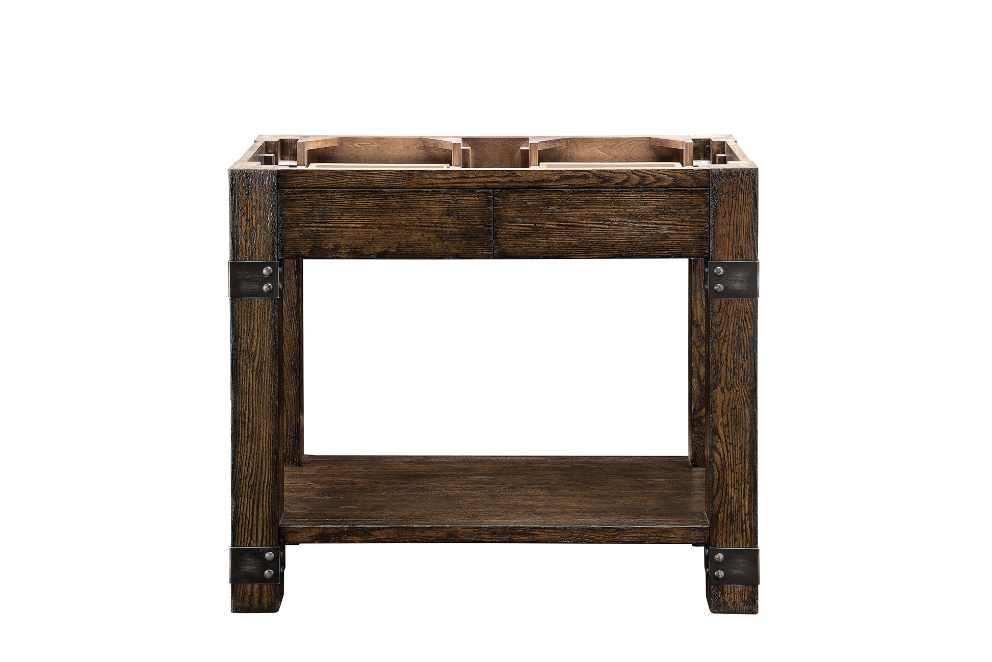 Brooklyn 39.5" Wooden Sink Console, Rustic Ash James Martin Vanities