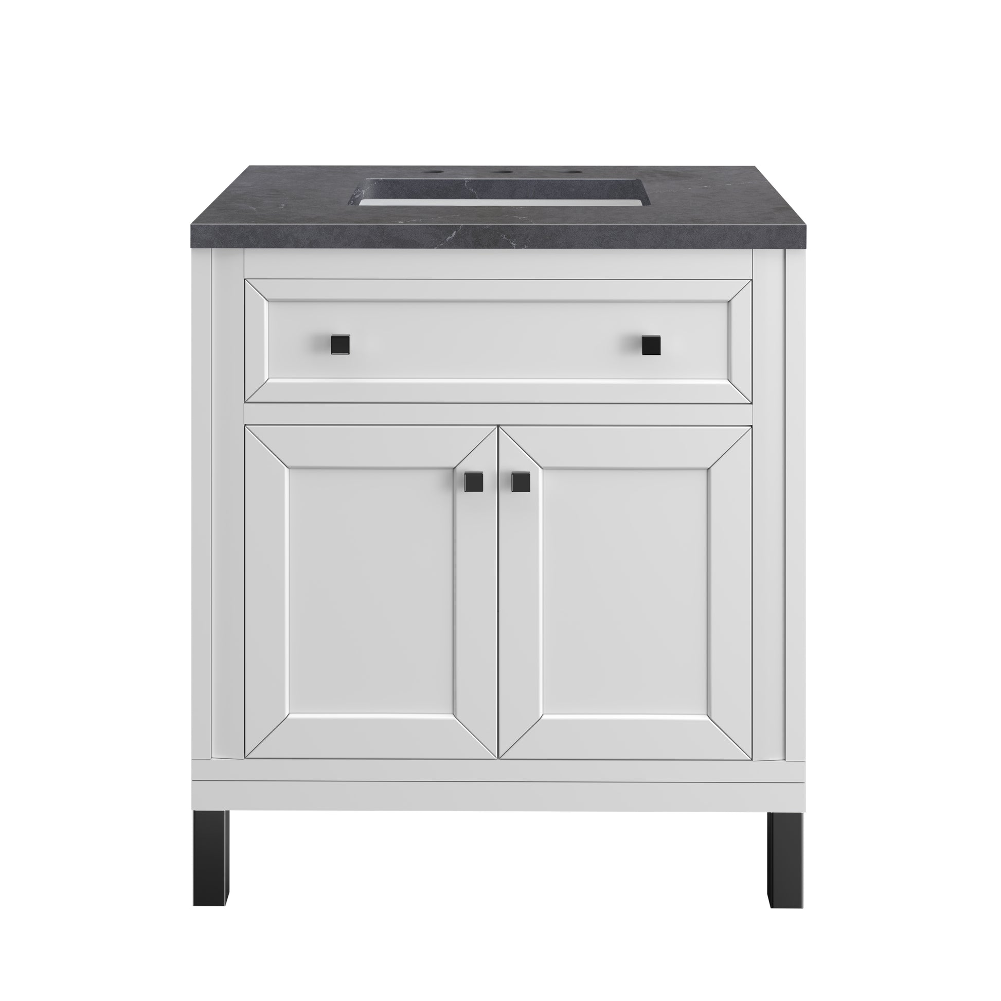 Part: Chicago Knobs and Legs Set for V30" and V36" in Matte Black James Martin Vanities