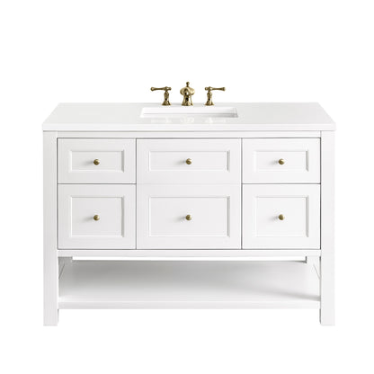 Breckenridge 48" Single Vanity, Bright White James Martin Vanities