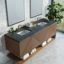 Load image into Gallery viewer, Bathroom Vanities Outlet Atlanta Renovate for LessMarcello 72&quot; Double Vanity, Chestnut w/ 3CM Charcoal Soapstone Top