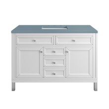 Load image into Gallery viewer, Part: Chicago Knobs and Legs Set for V48&quot;  in Brushed Nickel James Martin Vanities