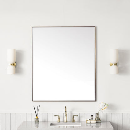 Rohe 36" Mirror, Champagne Brass James Martin Vanities