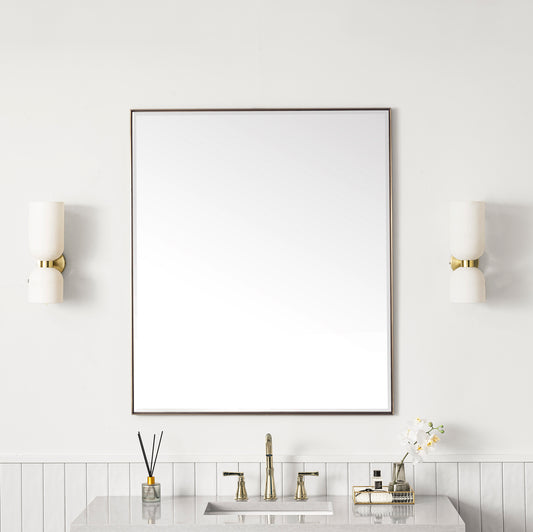 Rohe 36" Mirror, Champagne Brass James Martin Vanities