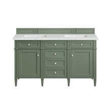 Load image into Gallery viewer, Brittany 60&quot; Double Vanity, Smokey Celadon w/ 3CM Ethereal Noctis Top James Martin Vanities