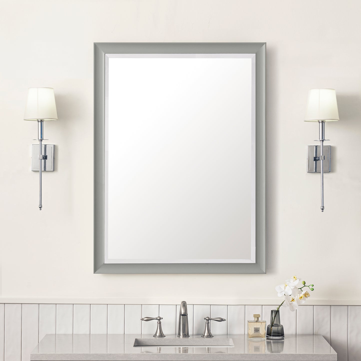 Glenbrooke 30" Mirror, Urban Gray James Martin Vanities