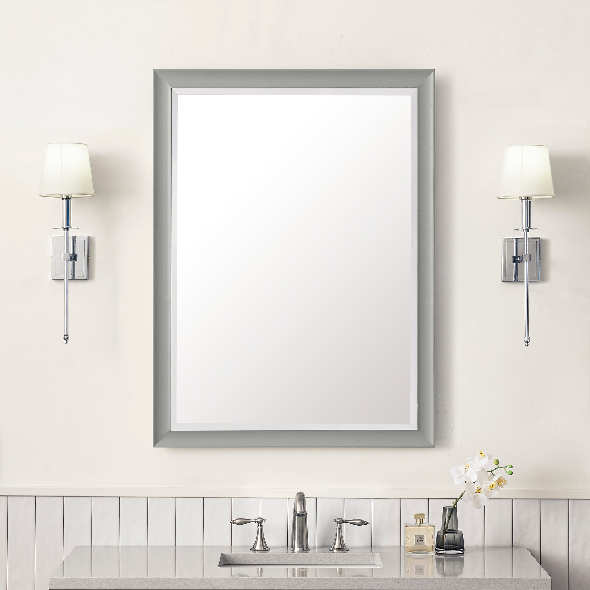 Glenbrooke 30" Mirror, Urban Gray James Martin Vanities