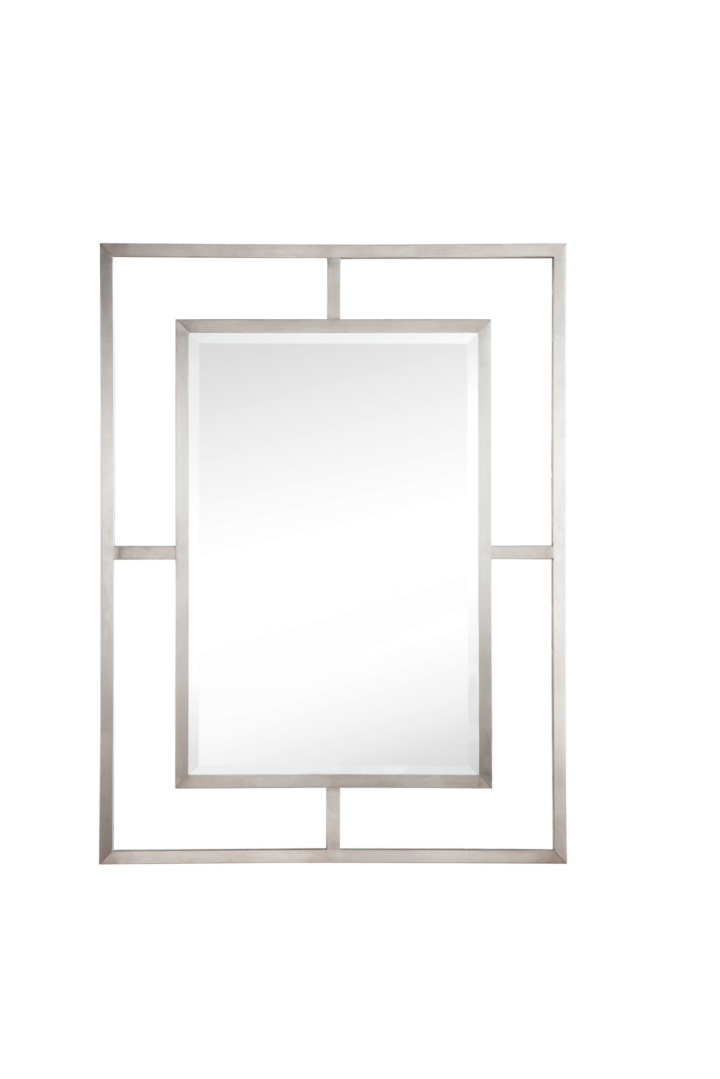Boston 30" Rectangular Mirror, Brushed Nickel James Martin Vanities