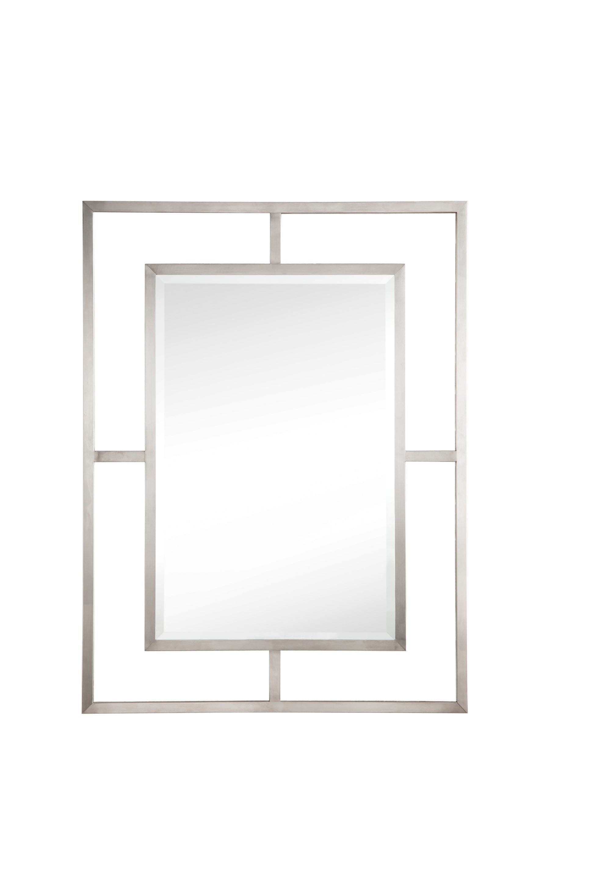 Boston 30" Rectangular Mirror, Brushed Nickel James Martin Vanities