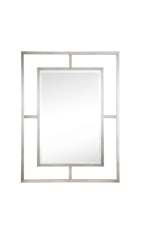 Boston 30" Rectangular Mirror, Brushed Nickel James Martin Vanities