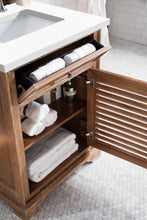 Load image into Gallery viewer, Bathroom Vanities Outlet Atlanta Renovate for LessSavannah 26&quot; Single Vanity Cabinet, Driftwood, w/ 3 CM White Zeus Quartz Top