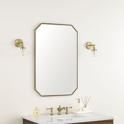 Rohe 24" Mirror, Champagne Brass James Martin Vanities