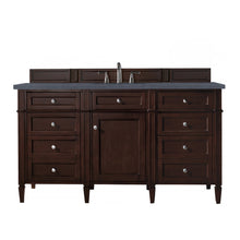 Load image into Gallery viewer, Brittany 60&quot; Burnished Mahogany Single Vanity w/ 3 CM Charcoal Soapstone Quartz Top James Martin Vanities