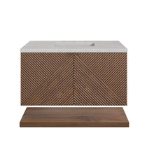 Load image into Gallery viewer, Marcello 36&quot; Single Vanity, Chestnut w/ 3CM Eternal Serena Top James Martin Vanities