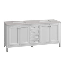 Load image into Gallery viewer, Bathroom Vanities Outlet Atlanta Renovate for LessChicago 72&quot; Double Vanity, Glossy White w/ 3CM Eternal Serena Top