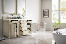 Load image into Gallery viewer, Bathroom Vanities Outlet Atlanta Renovate for LessBristol 60&quot; Double Vanity, Vintage Vanilla, w/ 3 CM White Zeus Quartz Top