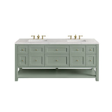 Load image into Gallery viewer, Breckenridge 72&quot; Double Vanity, Smokey Celadon w/ 3CM Eternal Jasmine Pearl Top James Martin Vanities