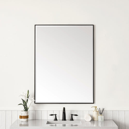 Rohe 30" Mirror, Matte Black James Martin Vanities