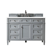 Load image into Gallery viewer, Brittany 48&quot; Urban Gray Single Vanity w/ 3 CM White Zeus Quartz Top James Martin Vanities