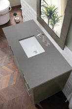 Load image into Gallery viewer, Metropolitan 48&quot; Single Vanity, Silver Oak, w/ 3 CM Grey Expo Quartz Top James Martin Vanities