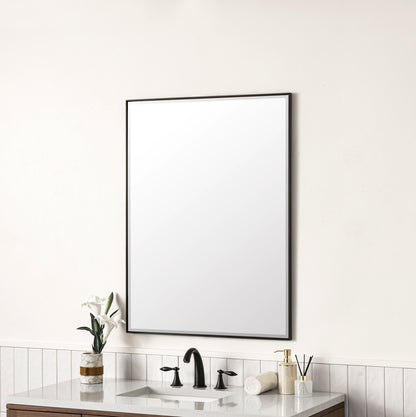 Rohe 30" Mirror, Matte Black James Martin Vanities