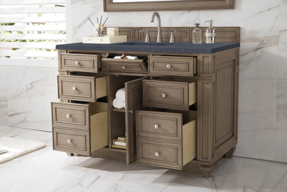 Bathroom Vanities Outlet Atlanta Renovate for LessBristol 48" Single Vanity, Whitewashed Walnut, w/ 3 CM Charcoal Soapstone Quartz Top
