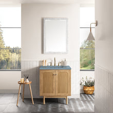 Load image into Gallery viewer, Laurent 30&quot; Single Vanity, Light Natural Oak w/ 3CM Cala Blue Top James Martin Vanities