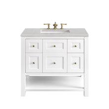 Load image into Gallery viewer, Breckenridge 36&quot; Single Vanity, Bright White w/ 3CM Eternal Serena Top James Martin Vanities