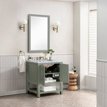 Load image into Gallery viewer, Breckenridge 30&quot; Single Vanity, Smokey Celadon w/ 3CM Carrara Marble Top James Martin Vanities