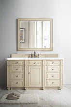 Load image into Gallery viewer, Bristol 60&quot; Single Vanity, Vintage Vanilla, w/ 3 CM White Zeus Quartz Top James Martin Vanities