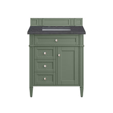 Load image into Gallery viewer, Brittany 30&quot; Single Vanity, Smokey Celadon w/ 3CM Charcoal Soapstone Top James Martin Vanities