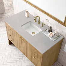 Load image into Gallery viewer, Bathroom Vanities Outlet Atlanta Renovate for LessHudson 48&quot; Single Vanity, Light Natural Oak w/ 3CM Eternal Serena Top