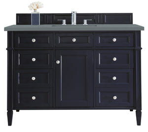 Brittany 48" Victory Blue Single Vanity w/ 3 CM Cala Blue Quartz Top James Martin Vanities