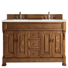 Load image into Gallery viewer, Brookfield 72&quot; Double Vanity, Country Oak w/ 3 CM Eternal Serena Quartz Top James Martin Vanities